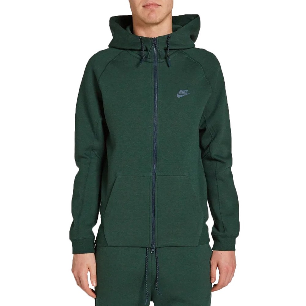 Green Nike Tech Fleece Hoodie